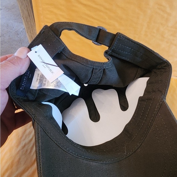 Banana Republic BR Baseball Cap olive green Unisex Strapback - Picture 4 of 6